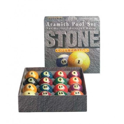 2.1/4" Aramith Stone Granite Pool Ball Set